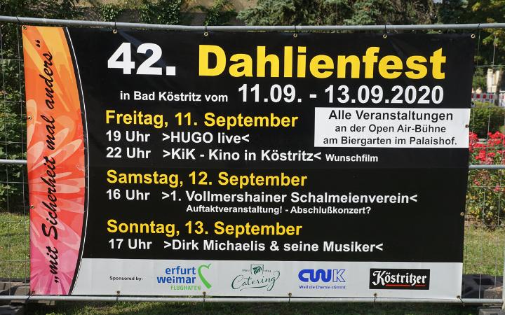 Programmankündigung des 42. Dahlienfestes