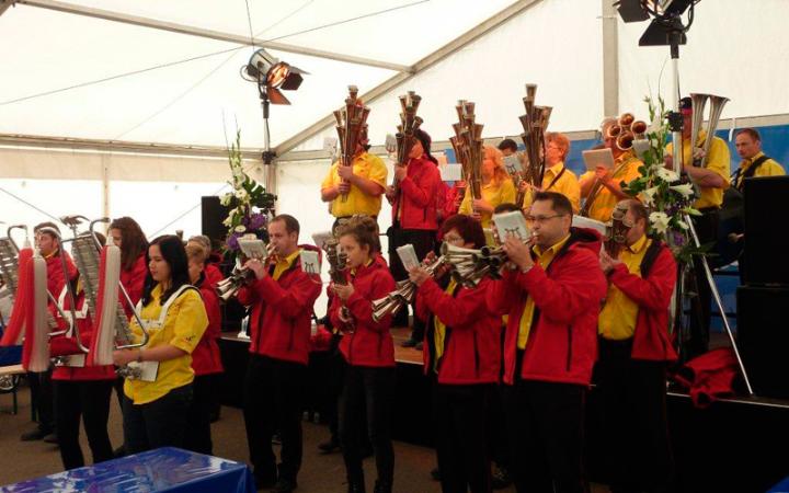 die Musiker des Schalmeienverein Rüdersdorf