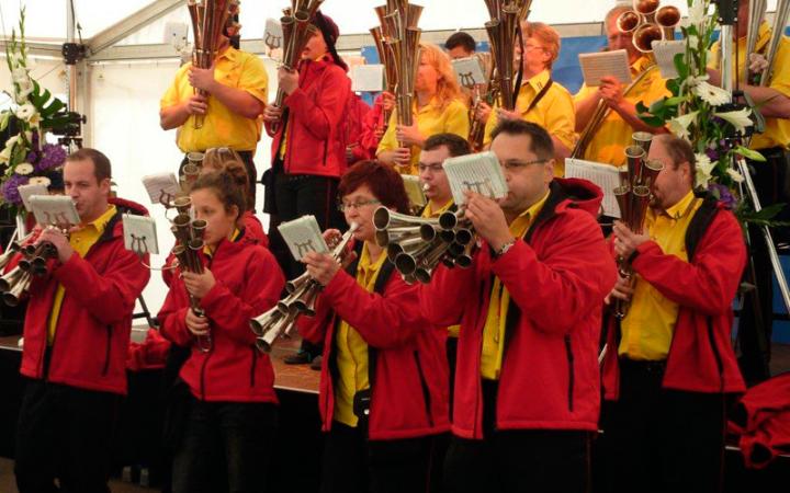 die Musiker des Schalmeienverein Rüdersdorf